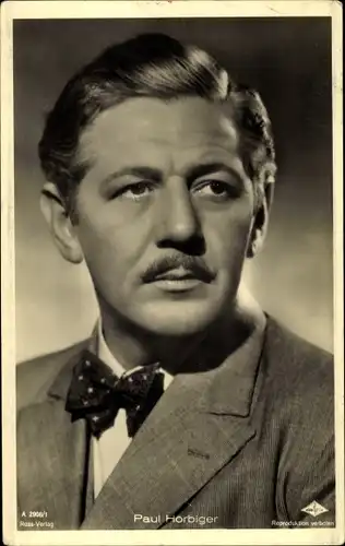 Ak Schauspieler Paul Hörbiger, Portrait, Ross Verlag Nr. A 2908/1