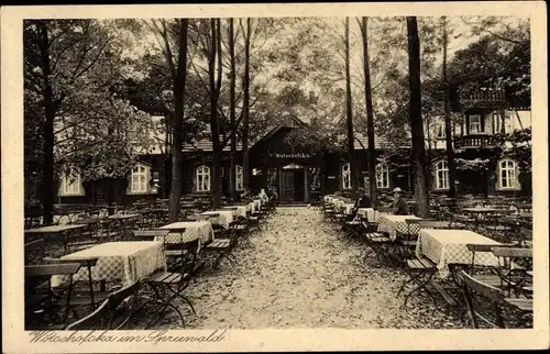 Ak Wotschofska Lübbenau im Spreewald, Gastwirtschaft, Inh. Franz Hoefs