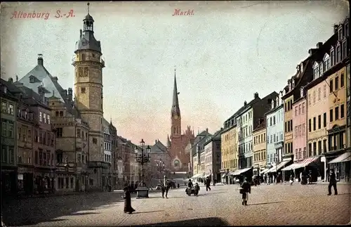 Ak Altenburg in Thüringen, Markt