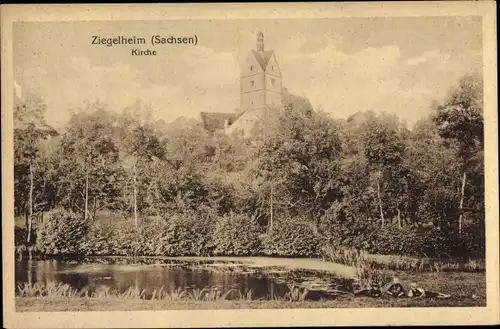 Ak Ziegelheim Nobitz Altenburger Land, Kirche