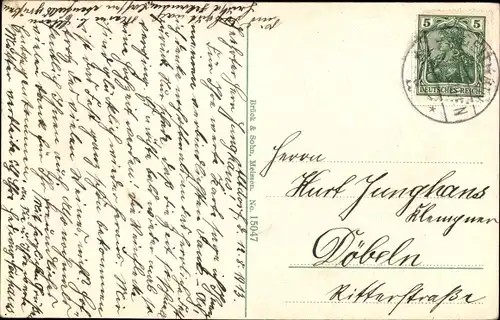 Ak Geithain in Sachsen, Schwanenteich