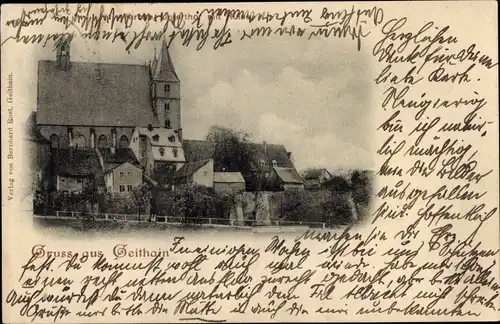 Ak Geithain in Sachsen, Kirche