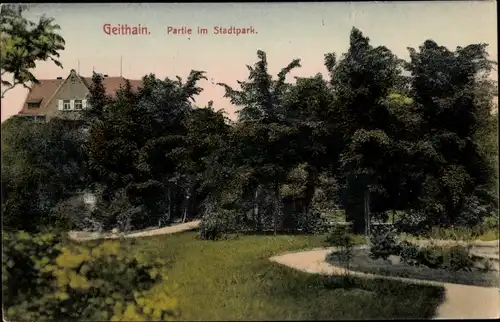 Ak Geithain in Sachsen, Stadtpark