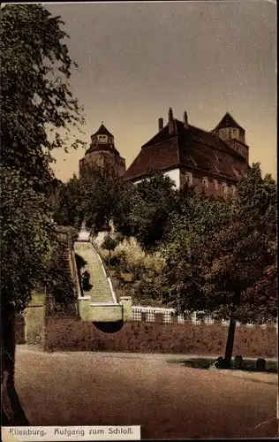 Ak Eilenburg an der Mulde Sachsen, Aufgang zum Schloss