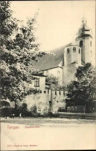 Ak Torgau an der Elbe, Stadtkirche