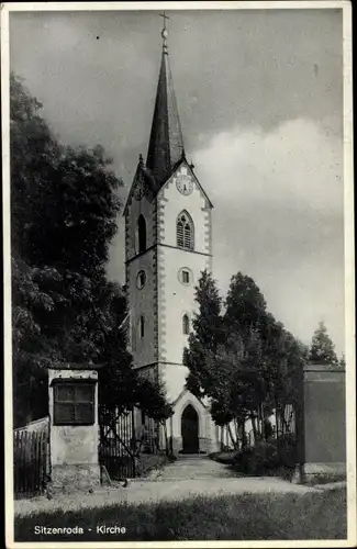 Ak Sitzenroda Schildau in Sachsen, Kirche