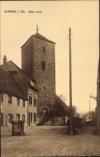 Ak Geithain in Sachsen, Alter Turm