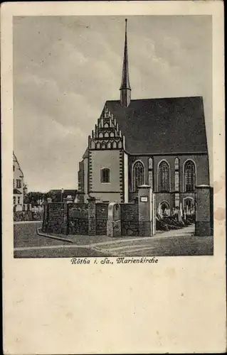 Ak Rötha in Sachsen, Marienkirche