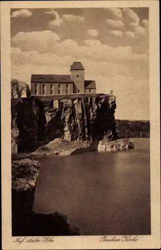 Ak Beucha Leipzig in Sachsen, Auf steiler Höhe, Beuchaer Kirche