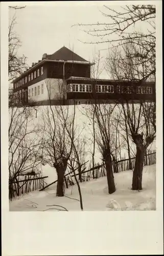 Ak Bad Lausick in Sachsen, Jugendhof Buchheim, Winter