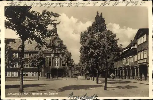 Ak Arnstadt in Thüringen, Rathaus, Galerie