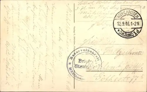 Ak Mühlhausen in Thüringen, Untermarkt, Kirche