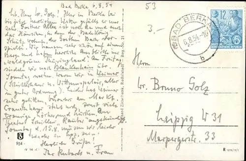 Ak Bad Berka in Thüringen, Kleinstadtidyll, Kirche