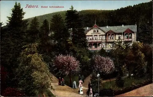 Ak Tabarz im Thüringer Wald, Hotel Schiesshaus