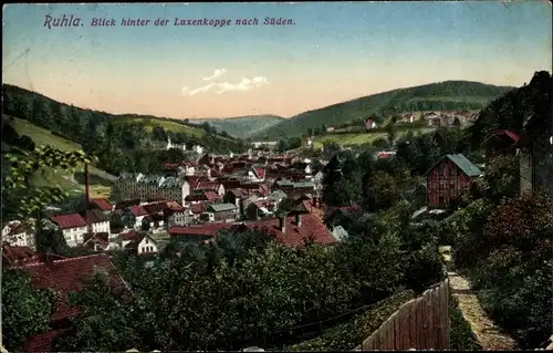 Ak Ruhla in Thüringen, Blick hinter der Luxenkoppe