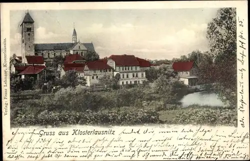 Ak Bad Klosterlausnitz in Thüringen, Teilansicht, Kirche