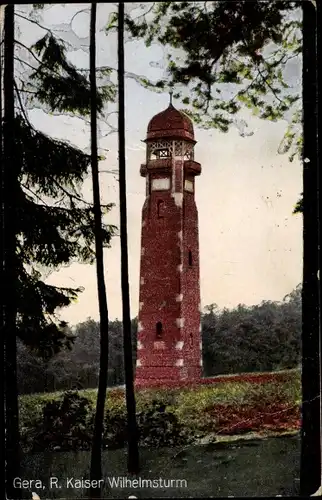 Ak Gera in Thüringen, Kaiser Wilhelmsturm