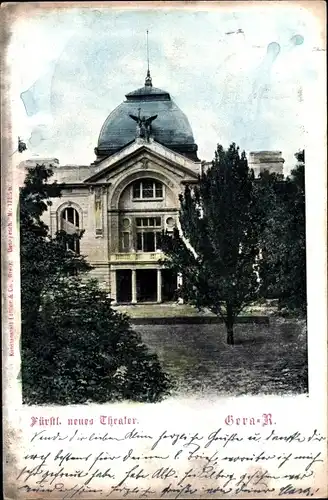 Ak Gera in Thüringen, Fürstliches neues Theater