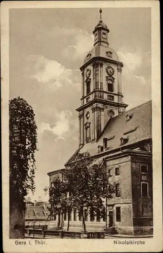 Ak Gera in Thüringen, Nikolaikirche