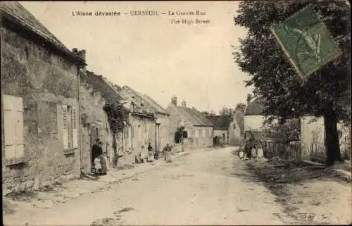Ak Cerseuil-Aisne, Grande Rue
