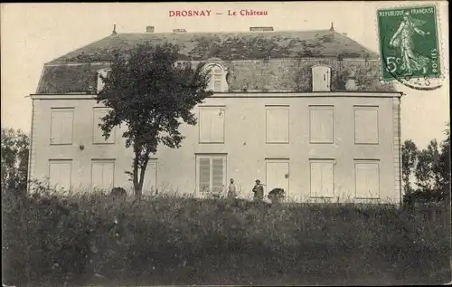 Ak Drosnay Marne, Schloss