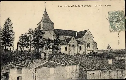 Ak Vitry le François Marne, Ansicht von Arzilleres