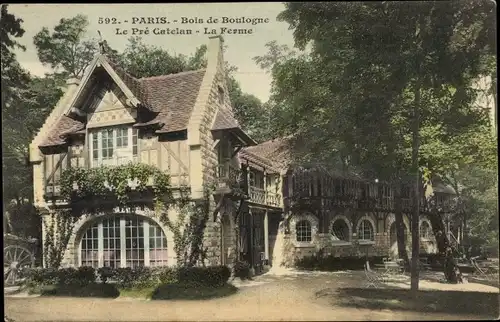 Ak Paris XVI., Bois de Boulogne, Le Pré Catelan, der Bauernhof