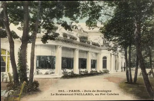 Ak Paris 16. Jahrhundert, Bois de Boulogne, Restaurant Paillard in Pré Catelan