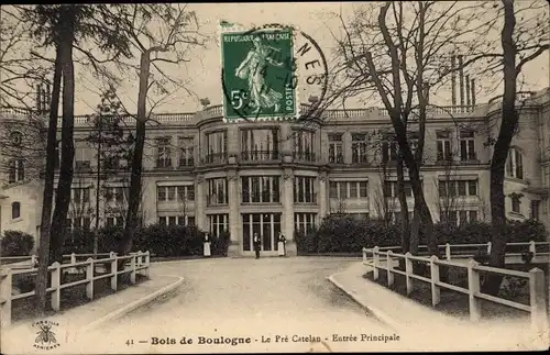 Ak Paris 16. Jahrhundert, Bois de Boulogne, Le Pré Catelan, Haupteingang