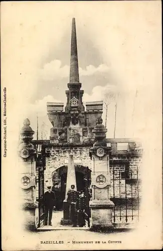 Ak Bazeilles Ardennes, Krypta-Denkmal