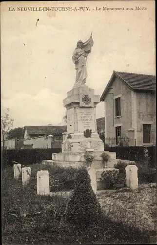 Ak La Neuville en Tourne in Fuy Ardennes, Das Kriegsdenkmal