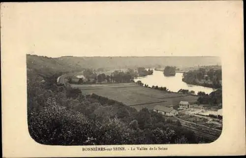 Ak Bonnieres sur Seine Yvelines, Das Seine-Tal