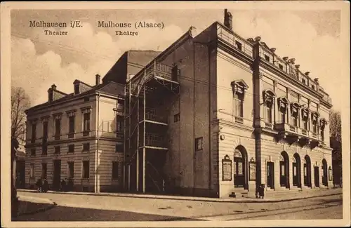 Ak Mulhouse Mulhouse Elsass Haut Rhin, Theater