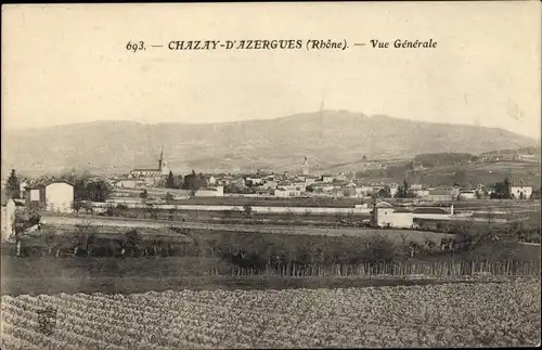 Ak Chazay d’Azergues Rhône, Gesamtansicht