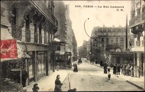 Ak Paris XVIII., Rue Lamarck