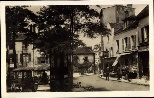 Ak Paris XVIII. Montmartre, Place du Tertre, Kleine Gemälde von Paris