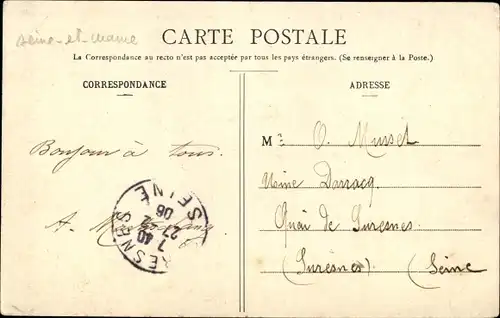 Ak Melun Seine et Marne, Pont de Pierre