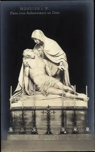 Ak Münster in Westfalen, Dom, Pieta, Achtermann