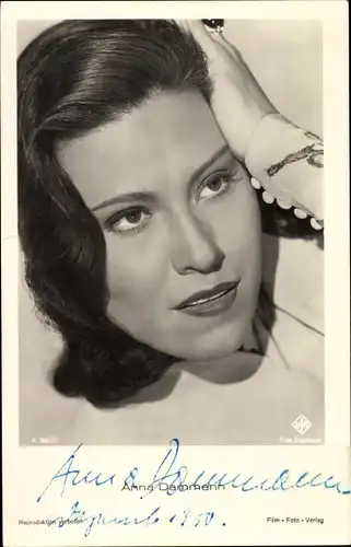 Ak Schauspielerin Anna Dammann, Portrait