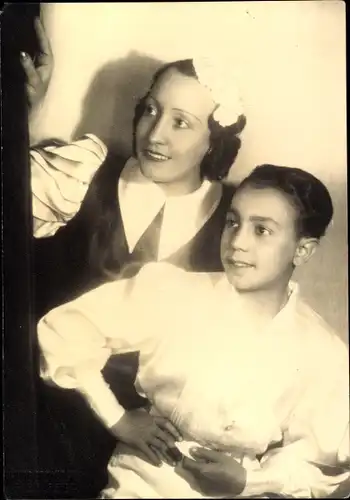 Foto Ak Schauspielerin Elvira Nava, Schauspieler Alexsandro Nava, Portrait, Leipzig 1943, Widmung