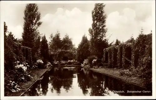 Ak Gütersloh in Westfalen, Botanischer Garten