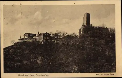 Ak Königswinter am Rhein, Drachenfels, Hotel