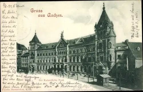 Ak Aachen, Kaiserliche Post