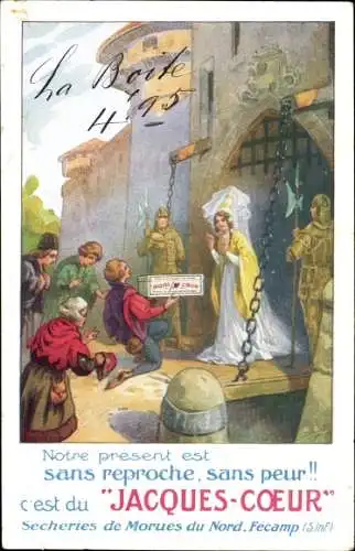 Ak Reklame, Jacques Coeur, Cod Seeries of the North, Fécamp