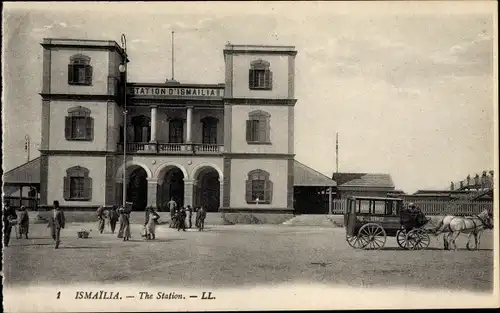 Ak Ismailia Ägypten, La Gare