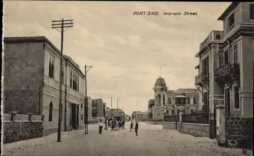 Ak Port Said Ägypten, Imbraim-Straße