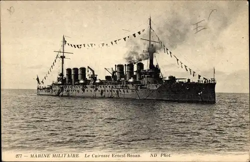 Ak Französisches Kriegsschiff, Ernest Renan, Cuirasse