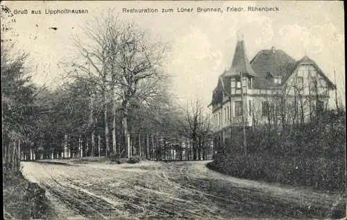 Ak Lippholthausen Lünen in Westfalen, Restauration zum Lüner Brunnen