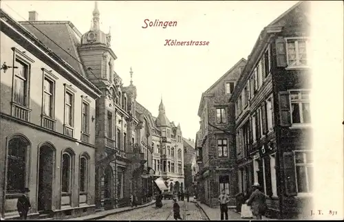 Ak Solingen in Nordrhein Westfalen, Partie in der Kölner Straße
