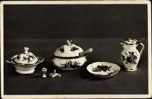 Ak Meißen in Sachsen, Georg Grundig, Porzellan, Einzelstücke